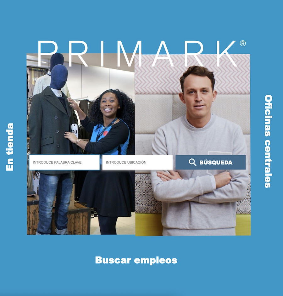 paso 1 de enviar CV a primark