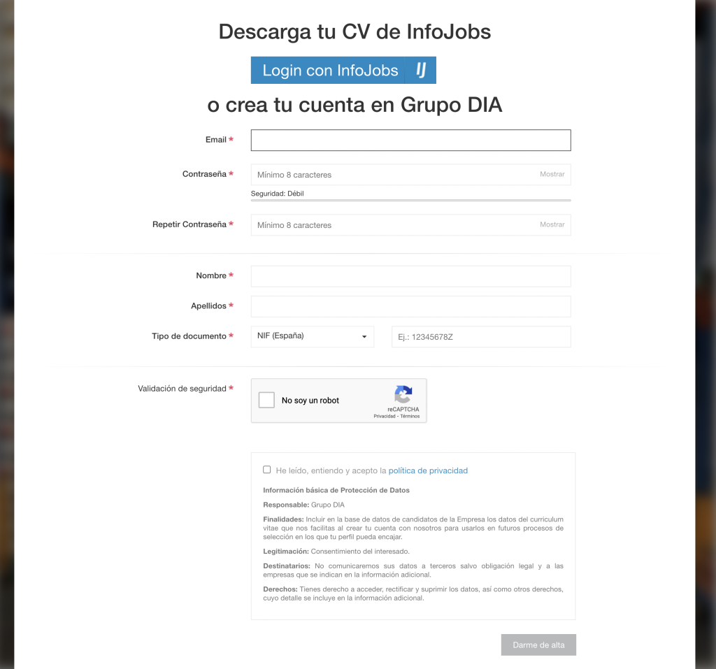 trabajar en supermercados día