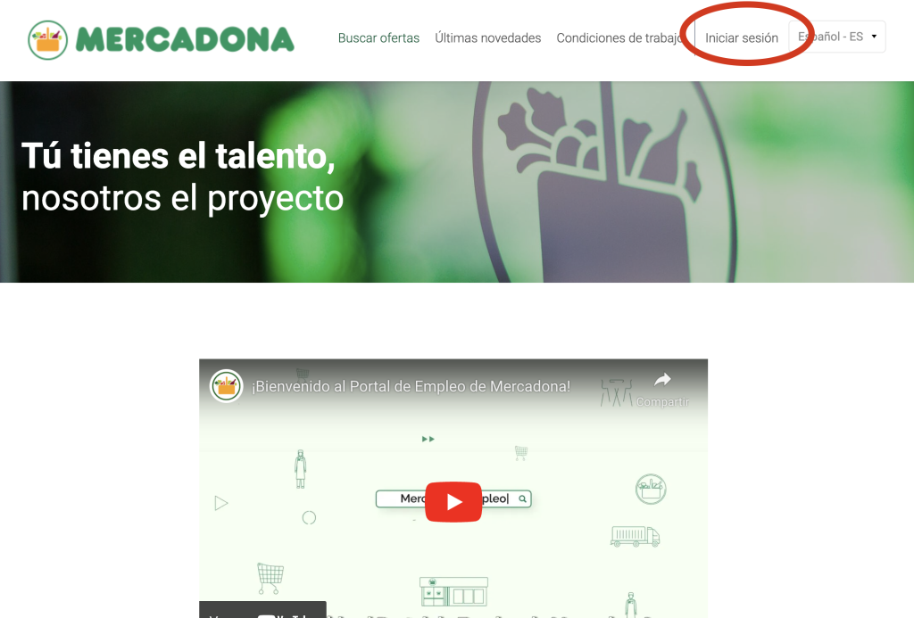 echar curriculum en mercadona