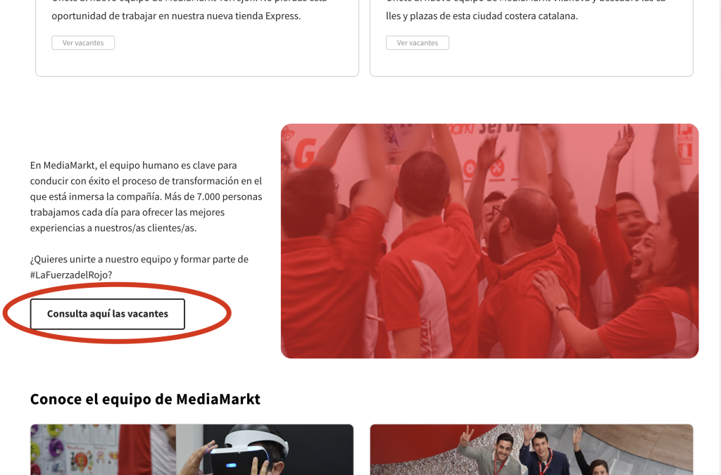 Como enviar el Currículum a Mediamarkt