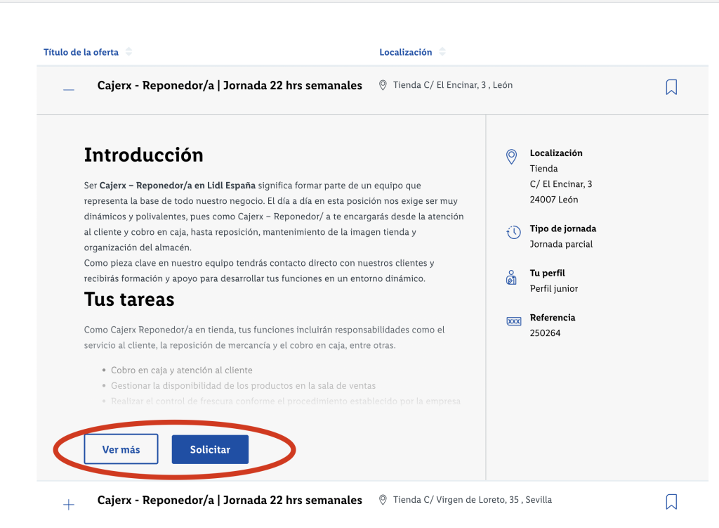 Cómo enviar currículum a Lidl