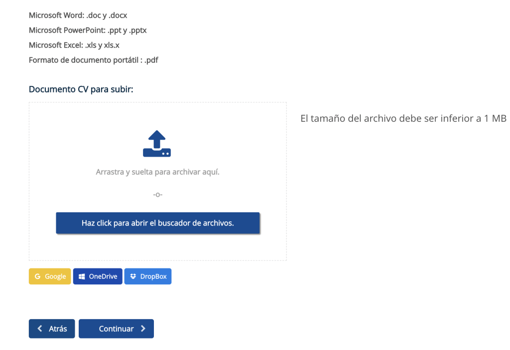 Cómo enviar el Currículum a Cinesa
