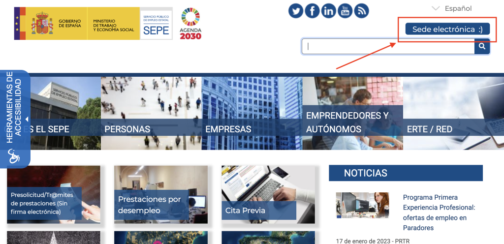 Cómo solicitar la capitalización del paro online sede electronica paso a paso