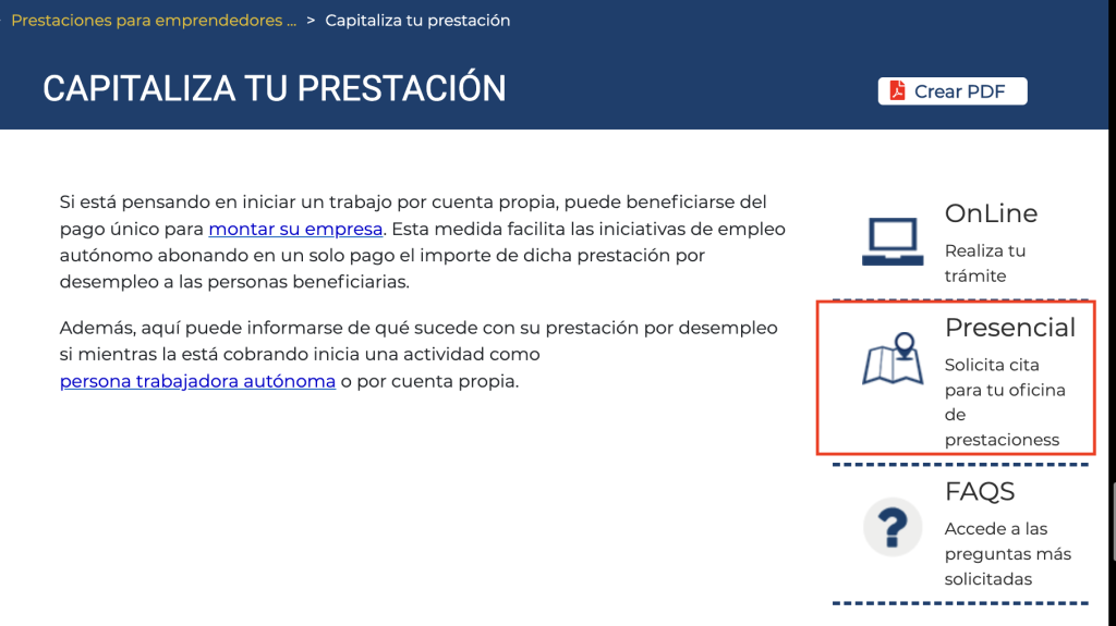 Cómo solicitar la capitalización del paro online sede electronica paso a paso